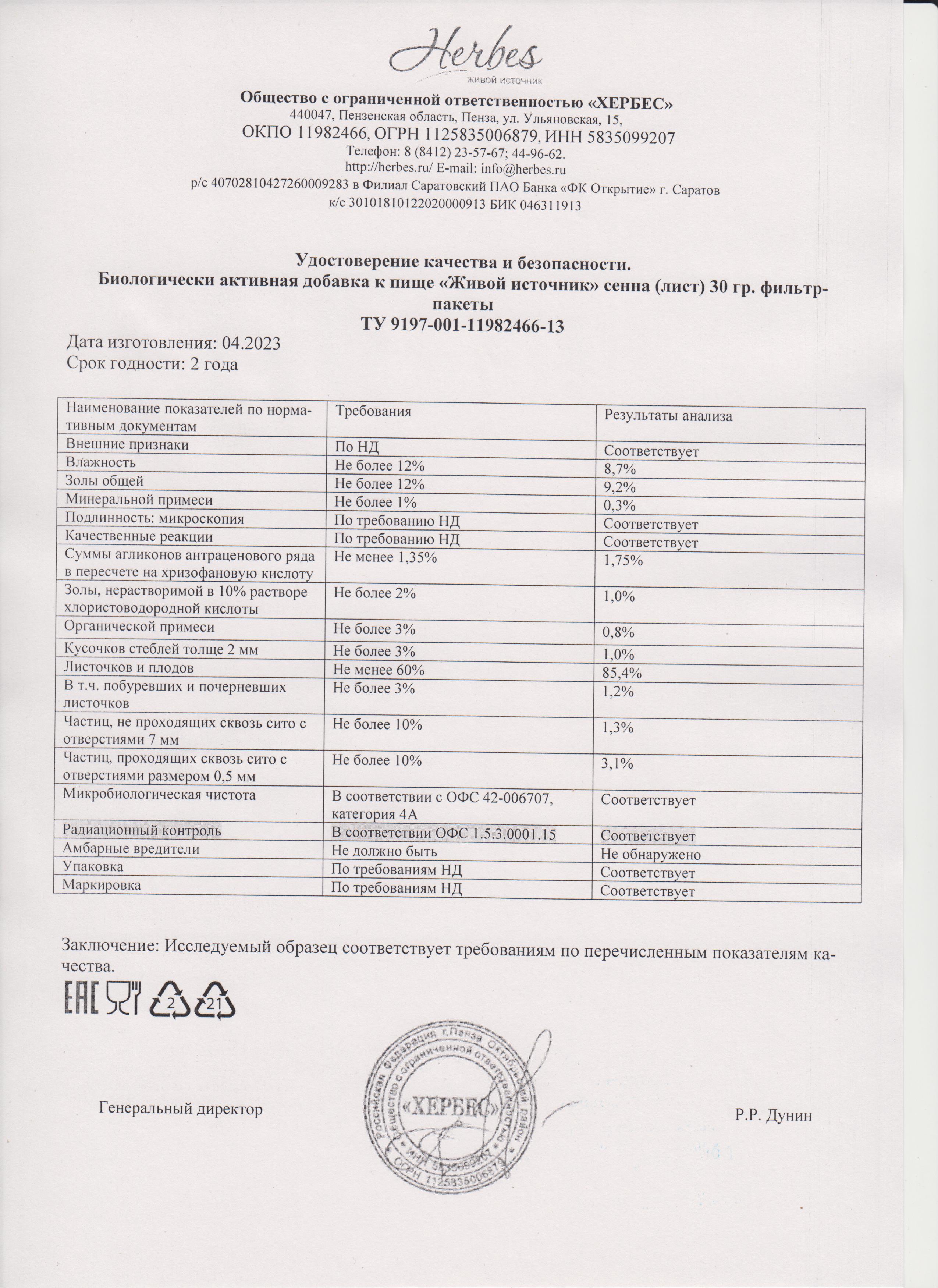 Паспорт №042023
